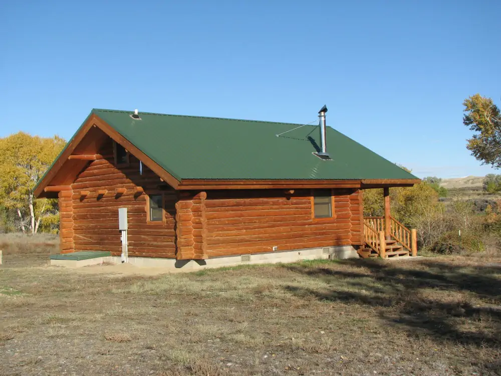 Log Cabin on Shoshone River River property for sale Canyon Real